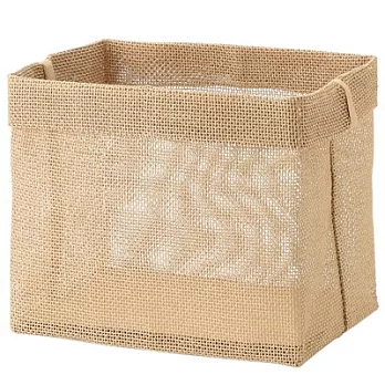 [MUJI 無印良品]紙編收納籃/長方形/小