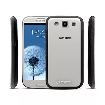 【Metal-Slim】 Samsung Galaxy S3混搭保護殼,送日本綠膜保護貼混搭