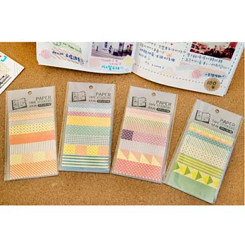 日本TOKOMI和洋小確幸-點點線膠帶貼紙/嫩粉紅