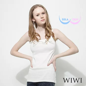 【WIWI】 BRATOP可抽換立體罩杯細肩帶小可愛(白M/L/XL)M白色