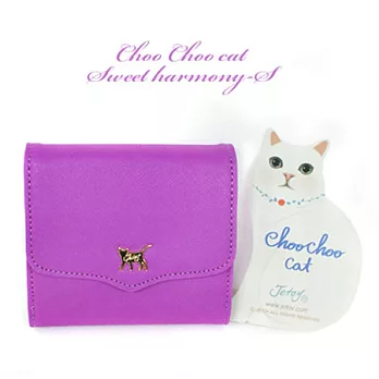 Jetoy,Choo choo cat甜蜜貓和諧系列零錢包_purple