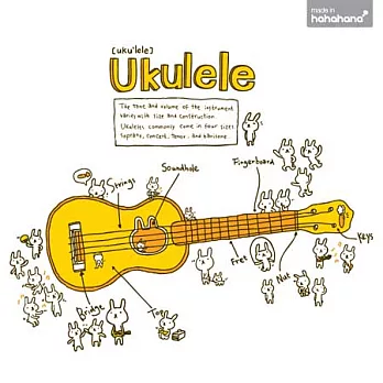 HAHAHANA - | 烏克麗麗 ukulele II | - 女M白色