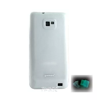 Samsung Galaxy S2 i9100 閃亮亮軟式 夜光保護殼/背蓋/背殼勁亮白
