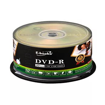 E-books 國際版 16X DVD-R 20片桶