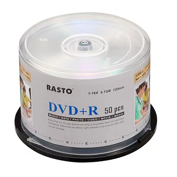 RASTO 精靈版 16X DVD+R 100片桶