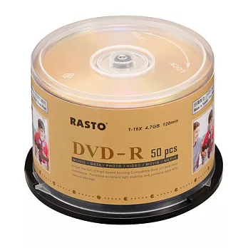 RASTO 精靈版 16X DVD-R 100片桶