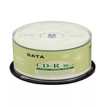 DATA 52X CD-R 20片桶裝