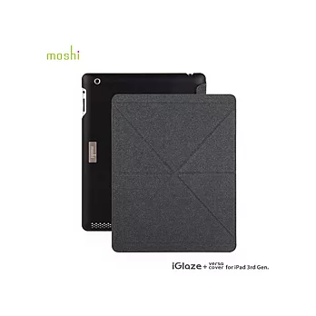 moshi iGlaze with VersaCover 輕薄防刮多角度前後保護套黑