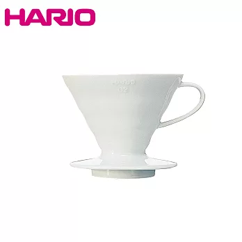 HARIO 陶瓷圓錐濾杯 VDC-02W(1~4杯用)白色
