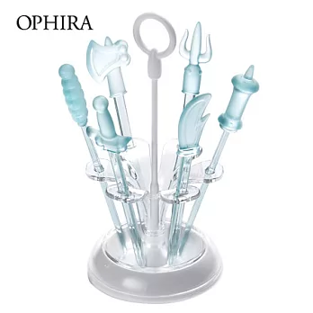 OPHIRA 水果叉 － 兵器(透藍)