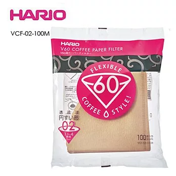 HARIO VCF-02-100M 濾紙(100枚入)