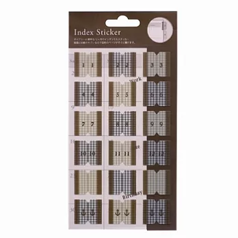 MARK’S 日誌專用月份索引貼紙(BR)