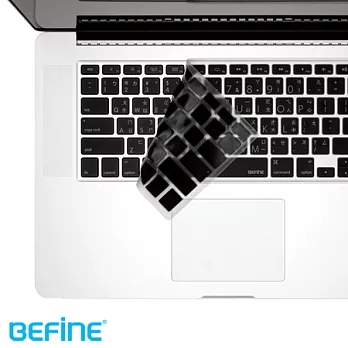 BEFINE KEYBOARD KEYSKIN 中文鍵盤保護膜(MacBook Pro 15 Retina版專用)黑底白字