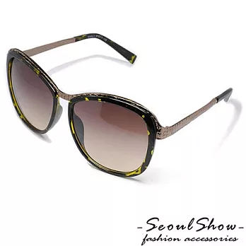 【Seoul Show】雅典娜女神蛇紋造型漸層太陽眼鏡 (8349 豹紋)