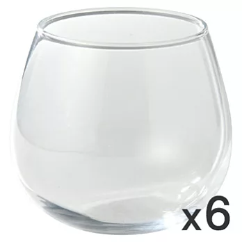 [MUJI 無印良品]圓底紅酒杯/小/6入