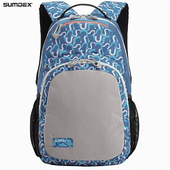 【SUMDEX】PON-376 X-sac百變潮流筆電背包Freestyle Backpack 15.6＂電光藍