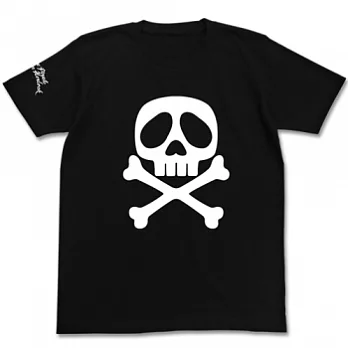 《宇宙海賊哈洛克》哈洛克骷髏造型T恤-黑色（L）--Cospa出品
