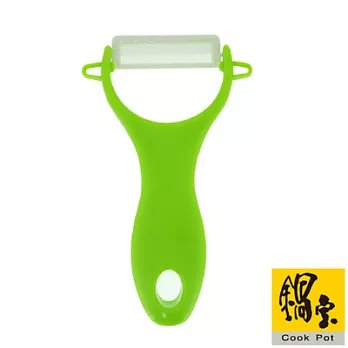 鍋寶炫麗陶瓷削皮刀(粉綠)CK-001GC