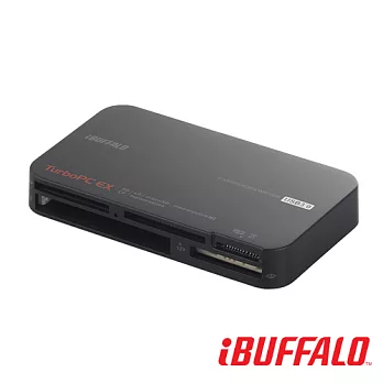Buffalo USB3.0+Turbo 超速多合一讀卡器黑色