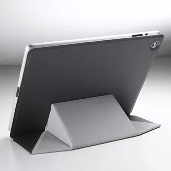 Pinlo 多功能磁吸式摺疊 ipad2/new ipad保護套(七折式、潮流灰)