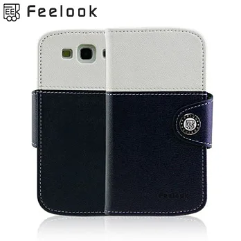 Feelook Samsung Galaxy S3專用Point Diary 2皮套海軍藍