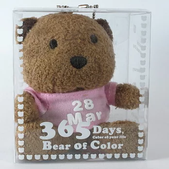 365繽紛熊(生日熊)-Bear of Color3月28日-粉紅色T恤
