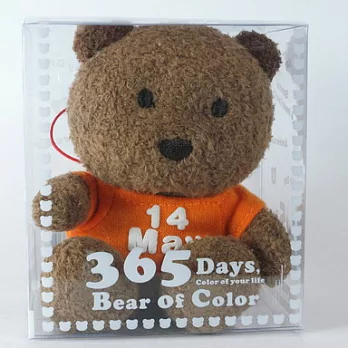 365繽紛熊(生日熊)-Bear of Color5月14日-橘色T恤