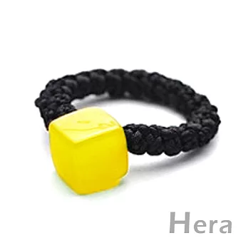 【Hera】俏皮甜甜可愛方塊造型髮束(亮麗黃)