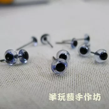 【玻璃彩色眼睛4MM 淺藍10入】淺藍