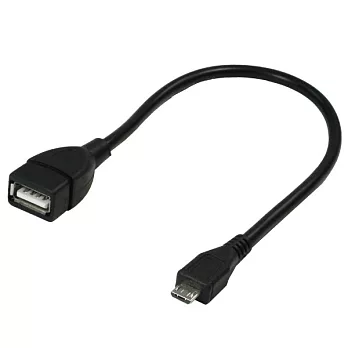 USB轉接線 - USB(母) to Micro USB(公) -Type C黑色
