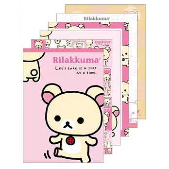 San-X 懶熊悠閒系列信紙本。懶妹