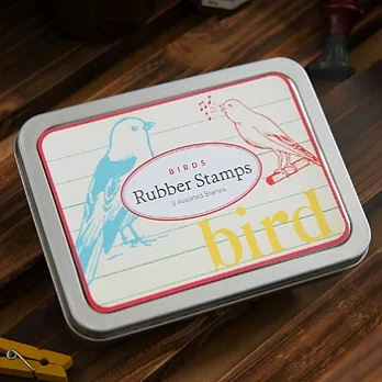 Cavallini_Rubber Stamp印章組(鳥)