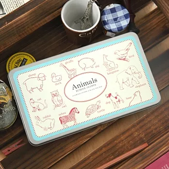 Cavallini_Rubber Stamp印章組(動物)