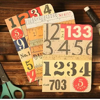 Cavallini_3 Mini Notebooks迷你筆記本組(數字)