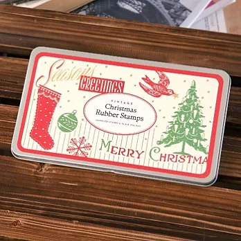 Cavallini_Rubber Stamp Set聖誕節印章組(聖誕假期)
