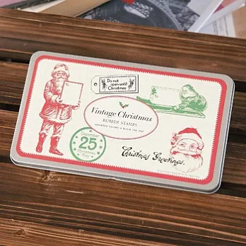 Cavallini_Rubber Stamp Set聖誕節印章組(復古/聖誕)