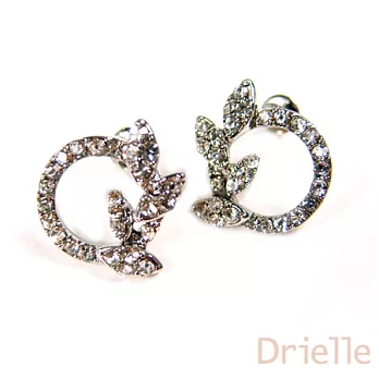 Drielle朵艾莉-亮鑽桂冠造型耳環