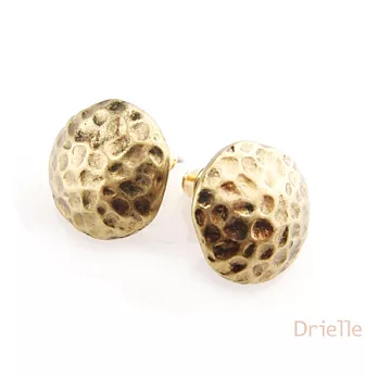 Drielle朵艾莉-異國風古金色壓蝕耳環