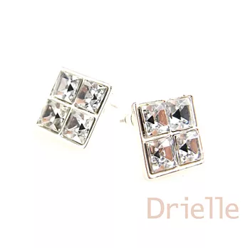 Drielle朵艾莉-亮鑽鑲飾菱形耳環