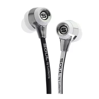SOUL by Ludacris 高清隔音型SL99 附麥克風 耳塞式耳機(銀白色)