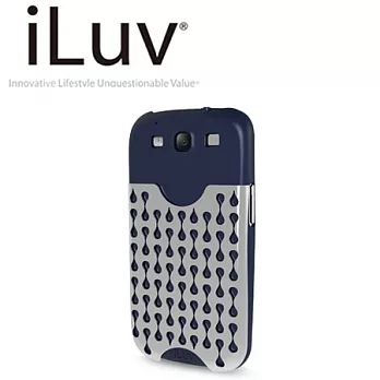 iLuv Samsung Galaxy S3 多功能票卡夾背蓋-靛藍色 (iSS247)