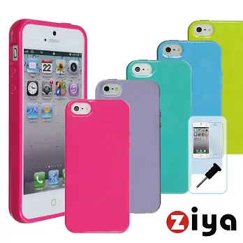 [ZIYA] iPhone 5 馬卡龍水樣保護套-粉紅