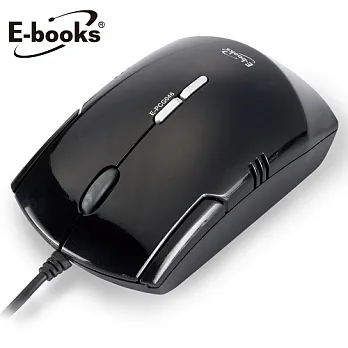 E-books M8 兩段切換 1600dpi 鐳射滑鼠(黑)