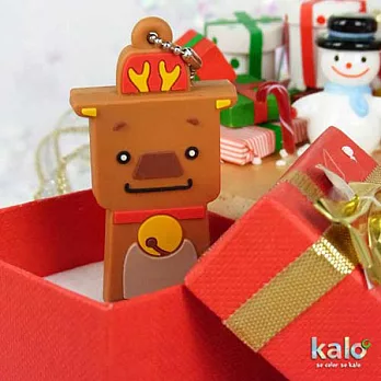 【Kalo卡樂創意】北歐聖誕造型隨身碟16G(麋鹿)