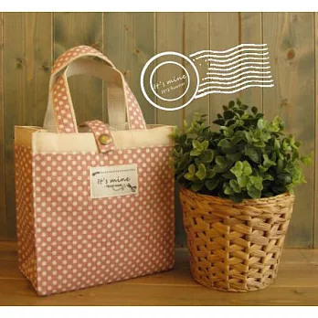 It’s mine 圓舞曲點點出遊方塊包-粉紅