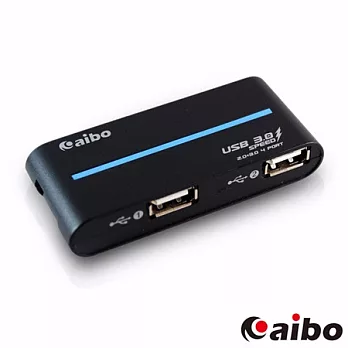 aibo H34 USB3.0+USB2.0 HUB集線器黑色