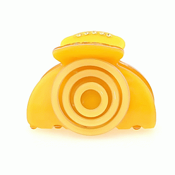 【Haface髮飾】可愛教主 盤髮 鯊魚夾(黃色)