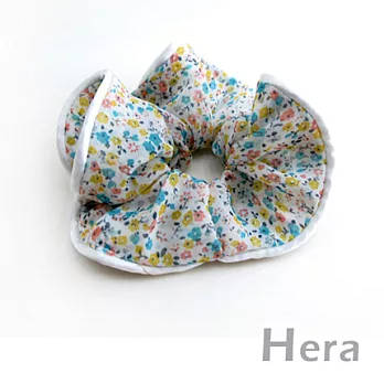 【Hera】優雅迷人韓系甜心小花大腸髮圈(氣質白)