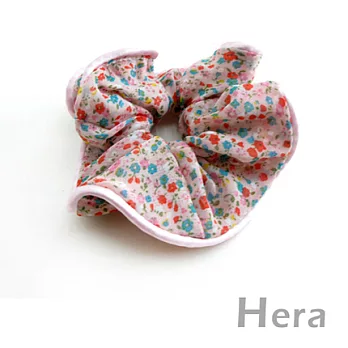 【Hera】優雅迷人韓系甜心小花大腸髮圈(甜美粉)