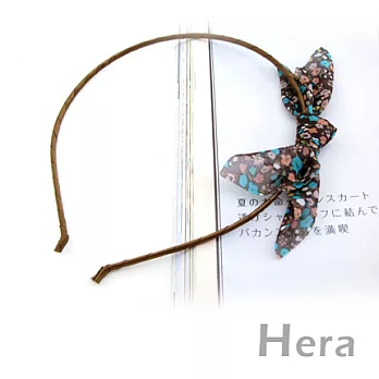 【Hera】美麗花漾 繽粉花花蝴蝶結髮箍(咖啡色)